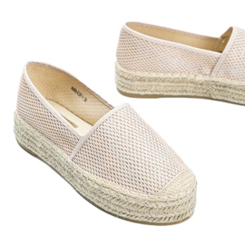 Espadrilles beiges sur semelle épaisse Lia 1 Espadrilles beiges sur semelle épaisse Lia 1
