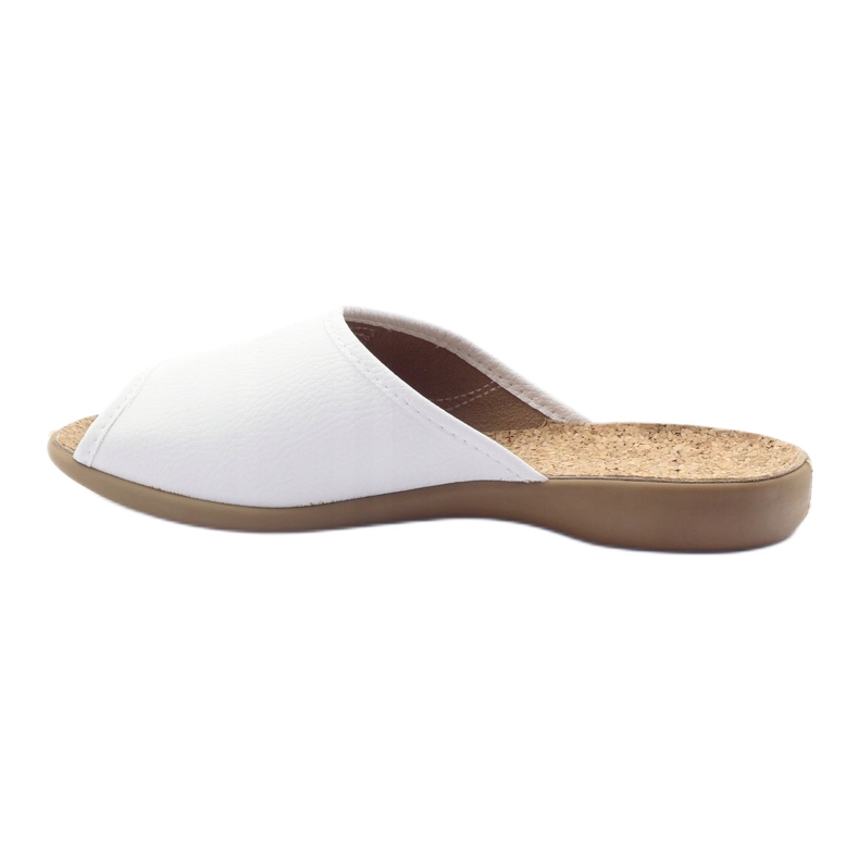 Befado chaussures pour femmes pantoufles 254d058 pantoufles blanc 2