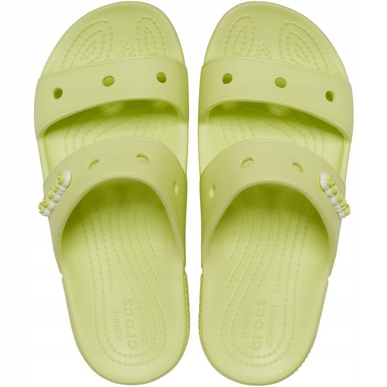 Chaussons Crocs Classic Jaune 206761 3U4 vert 1