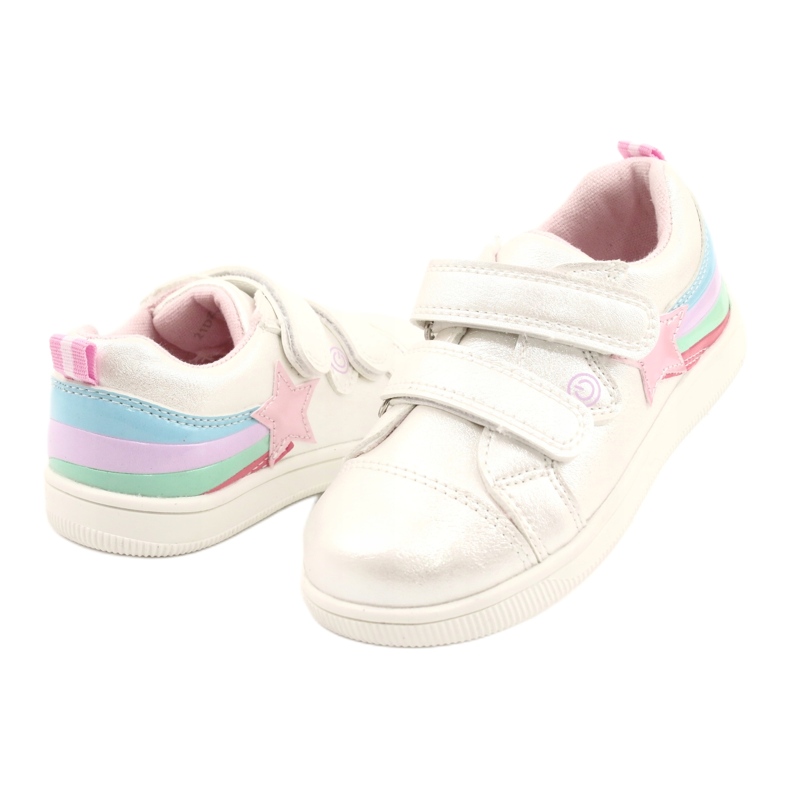 Evento Chaussures de sport pour filles avec une étoile 21dz23-3904 blanc blanche 6 Evento Chaussures de sport pour filles avec une étoile 21dz23-3904 blanc blanche 6