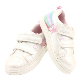 Evento Chaussures de sport pour filles avec une étoile 21dz23-3904 blanc blanche 7 Evento Chaussures de sport pour filles avec une étoile 21dz23-3904 blanc blanche 7