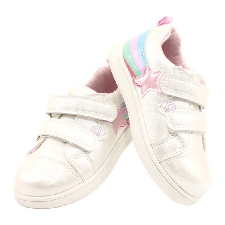 Evento Chaussures de sport pour filles avec une étoile 21dz23-3904 blanc blanche 7 Evento Chaussures de sport pour filles avec une étoile 21dz23-3904 blanc blanche 7