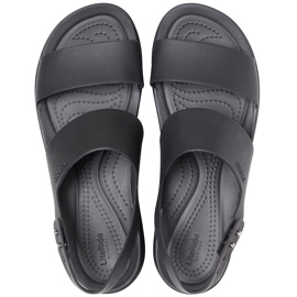 Sandales pour femmes Crocs Brooklyn Low Wedge noir 206453 060 le noir 1