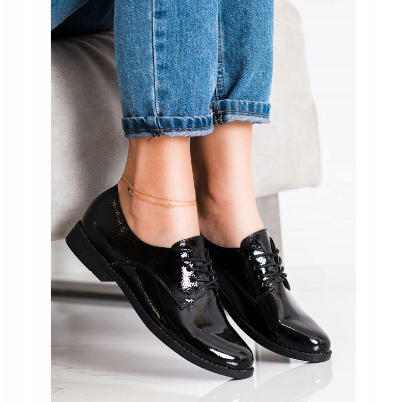 SHELOVET Chaussures à lacets classiques le noir 2