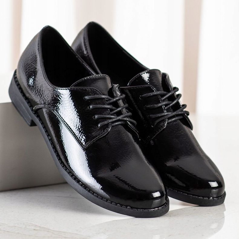 SHELOVET Chaussures à lacets classiques le noir 1