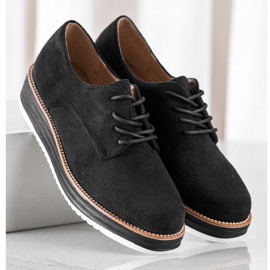 Renda Chaussures ajourées sur la plateforme le noir 3