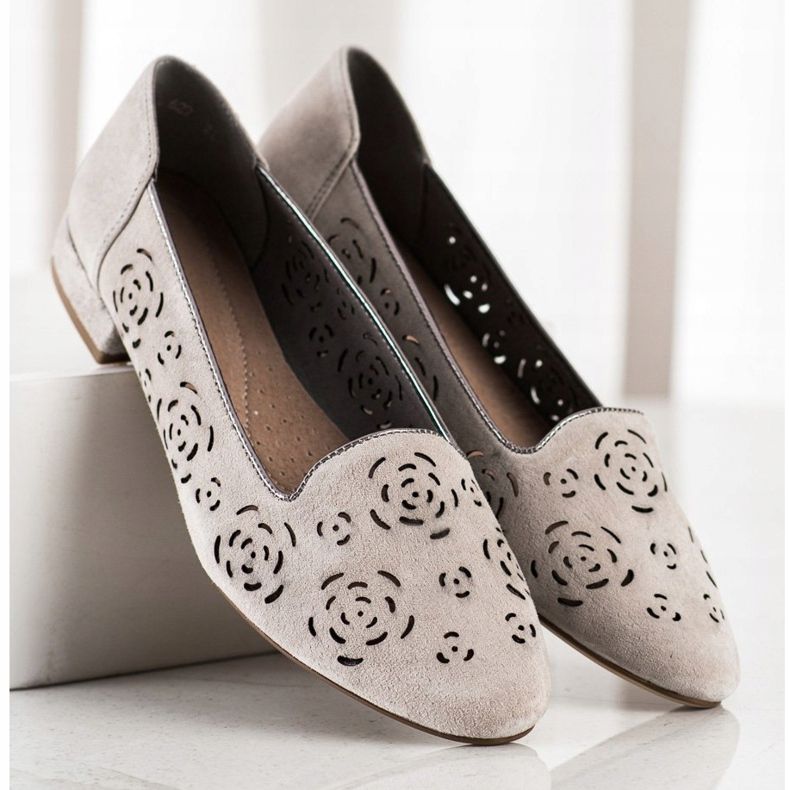 Escarpins en cuir avec roses Sergio Leone brun 1