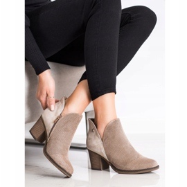 Filippo Bottines de printemps avec une coupe beige brun 3