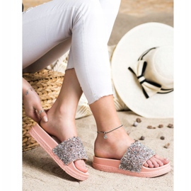 Seastar Pantoufles À La Mode Sur La Plateforme rose multicolore 2