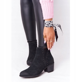 PJ1 Bottines Chaudes Femme Bottines Jodhpur Noir Morgan 2