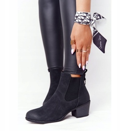 PJ1 Bottes chaudes noires pour femmes Jodhpur Heel Trinity le noir 2