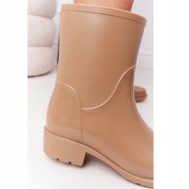 PS1 Shiny Galoches Bottes Jodhpur Beige Rainy Day 1