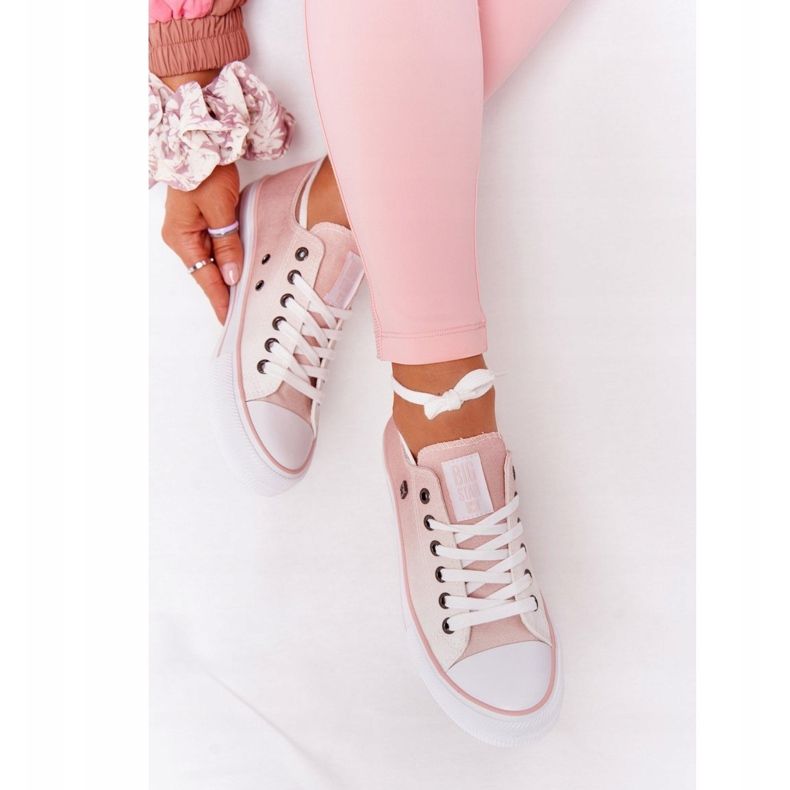 Baskets Femme Big Star HH274127 Ombre Rose blanche 2