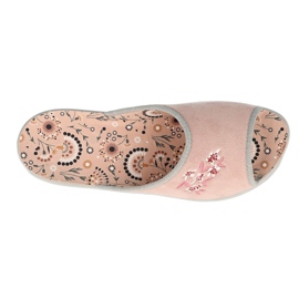 Befado chaussures pour femmes fleur VIKI 254D126 rose argent gris 1