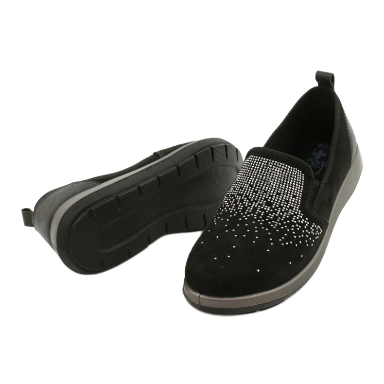 Chaussures femme Befado 156D004 noir argent 4