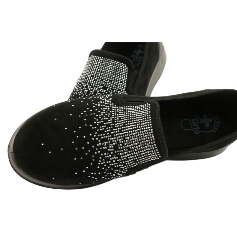 Chaussures femme Befado 156D004 noir argent 5