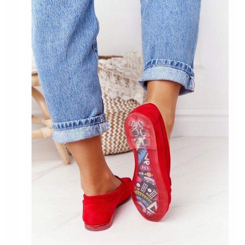 Mocassins en daim Sergio Leone MK722 Rouge 1