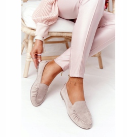 Mocassins En Daim Sergio Leone MK722 Beige 4