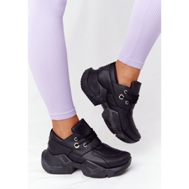 PS1 Baskets pour femmes sur une semelle massive noire à bulles 1