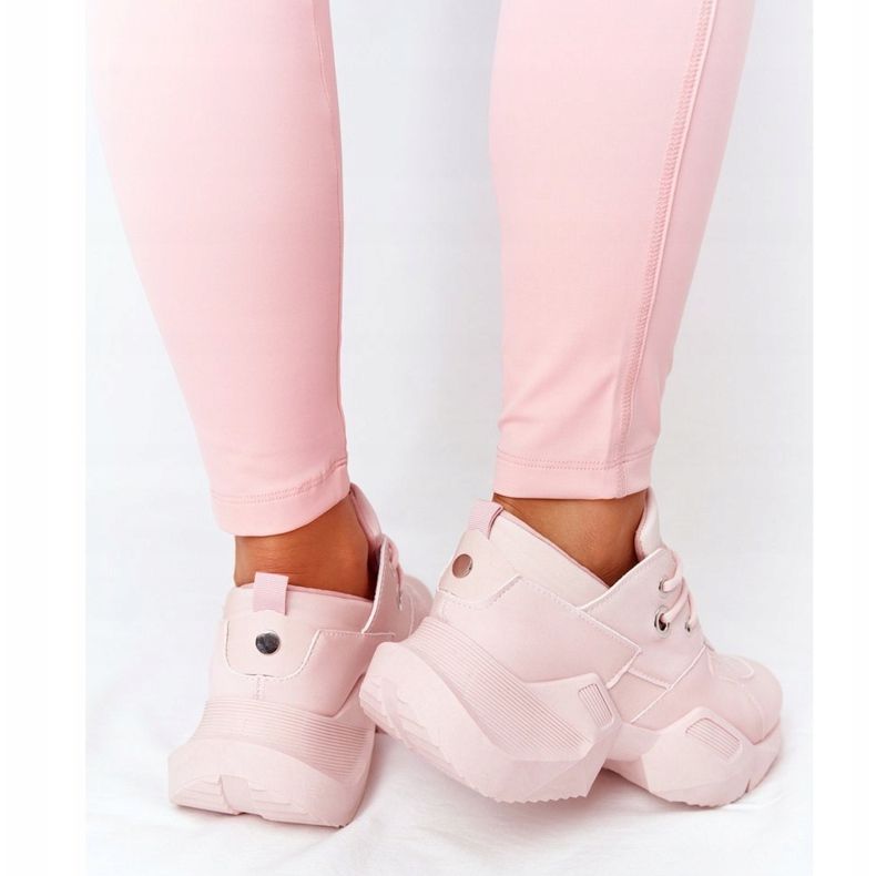 PS1 Sneakers pour femmes sur une semelle massive rose pétillant 1