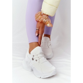 PS1 Sneakers pour femmes sur une semelle massive Blanc pétillant blanche 3