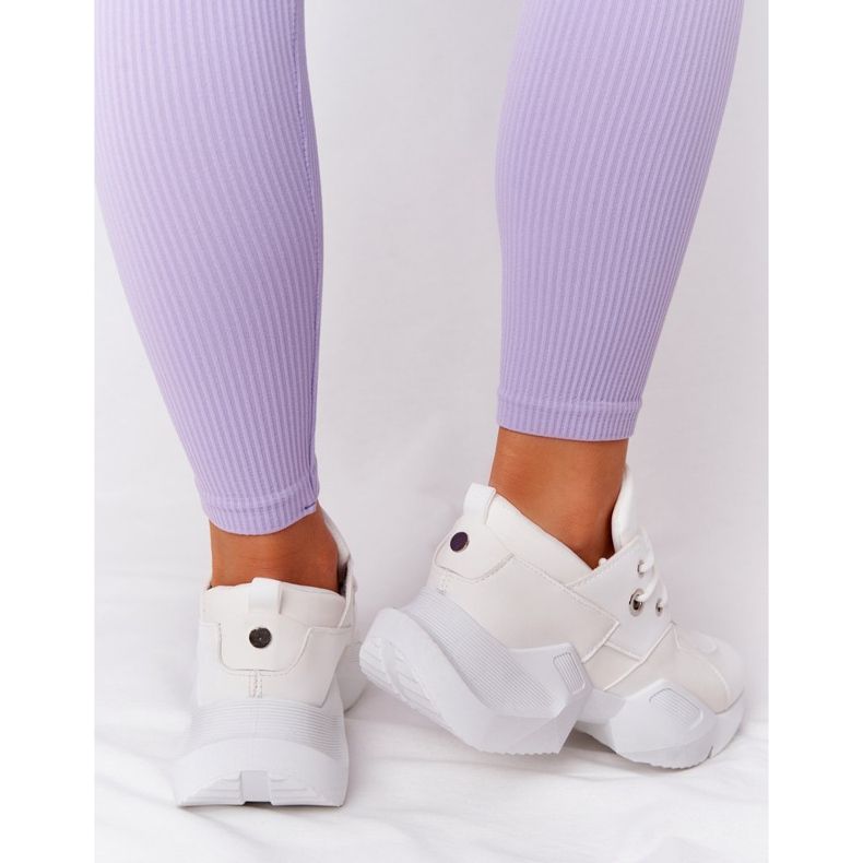 PS1 Sneakers pour femmes sur une semelle massive Blanc pétillant 1