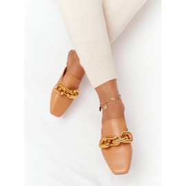 PS1 Chaussons Avec Tige Et Chaîne Camel Call On Me brun doré 1