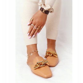 PS1 Chaussons Avec Tige Et Chaîne Camel Call On Me brun d'or 6
