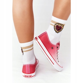 Baskets Femme Big Star HH274130 Ombre Rouge blanc 2