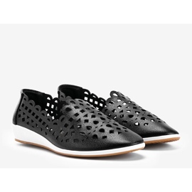 Baskets noires ajourées de Brandi le noir 1