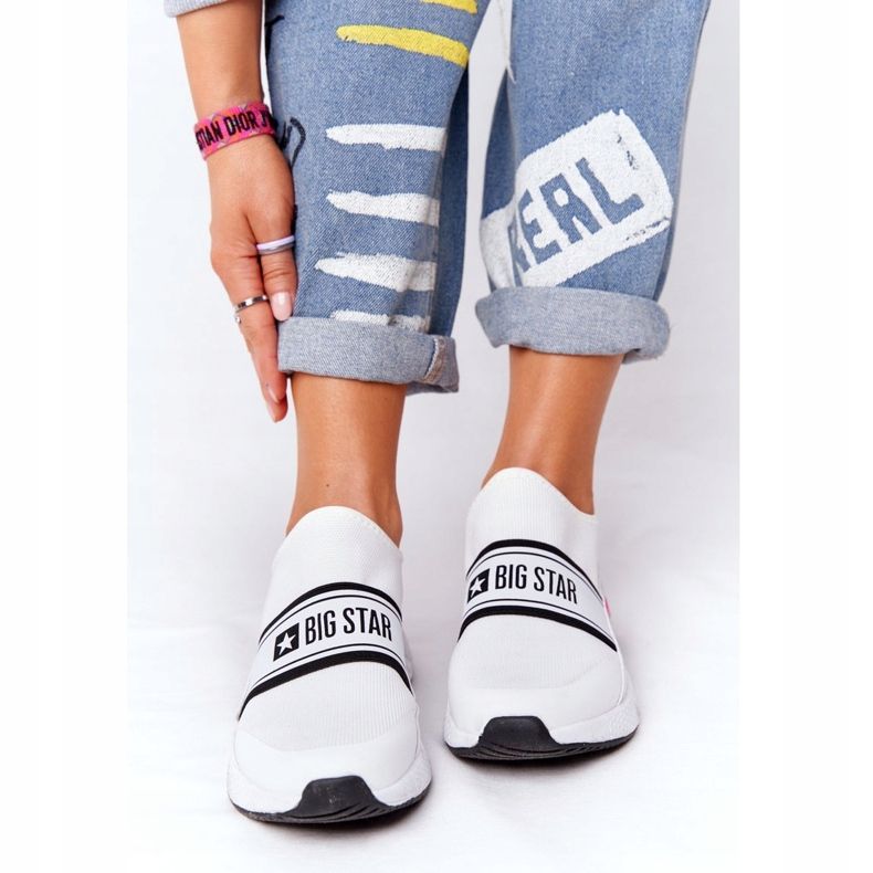 Chaussures de sport Slip-On Memory Foam Big Star HH274538 Blanc 2