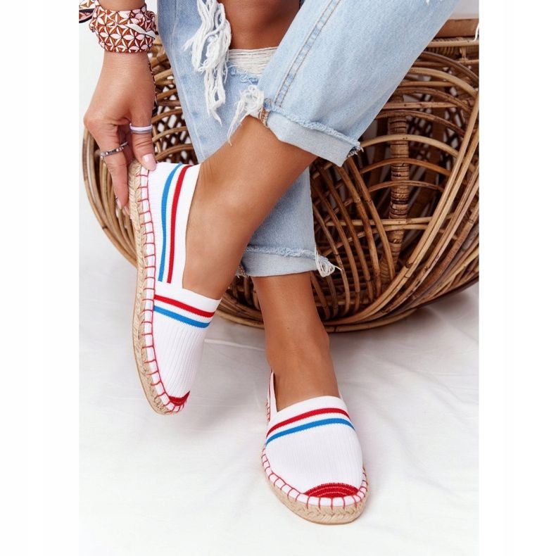 Espadrilles Tommy Big Star HH274486 Blanc rouge bleu 1