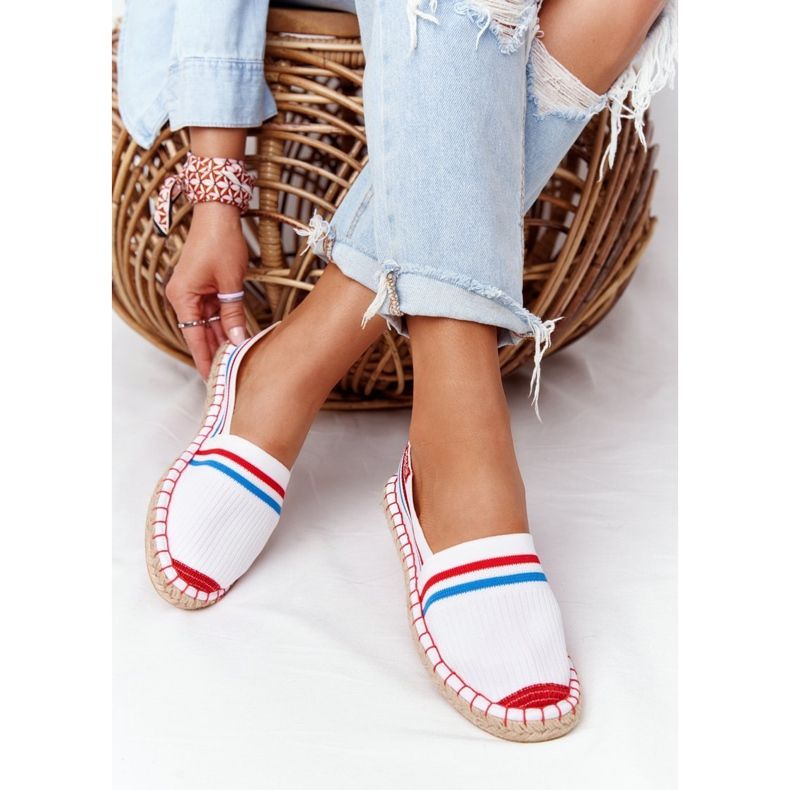 Espadrilles Tommy Big Star HH274486 Blanc rouge bleu 2