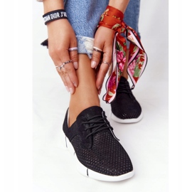 EVE Chaussures de sport en cuir noir pour femmes Day Trip 1