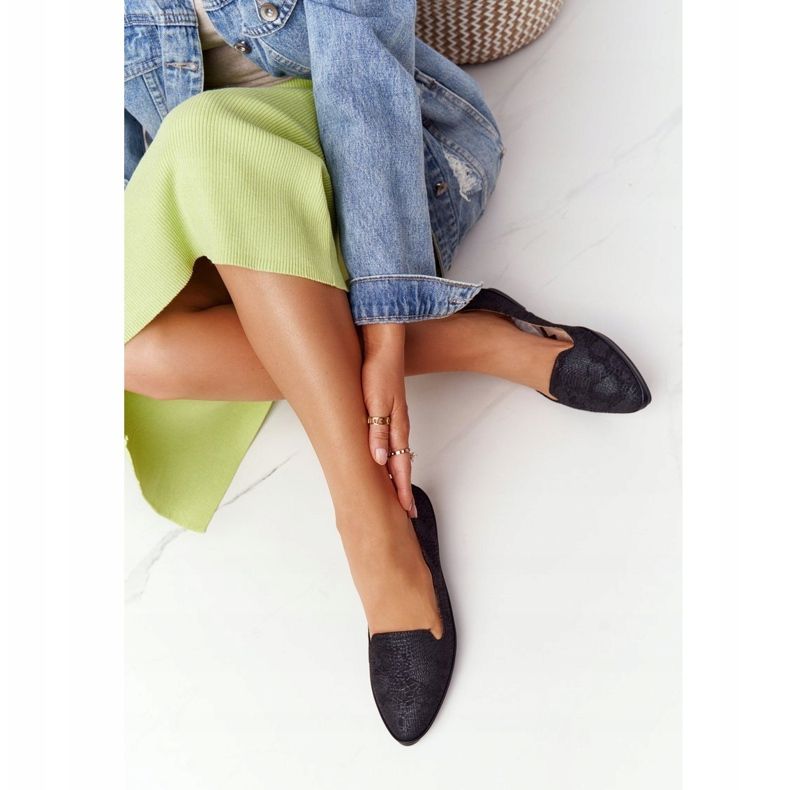 Mocassins Femme Sergio Leone MK700 Daim Noir le noir 1