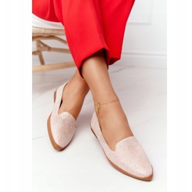 Mocassins Femme Sergio Leone MK700 Daim Rose 1