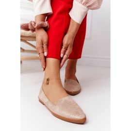 Mocassins Femme Sergio Leone MK700 Daim Beige doré 1