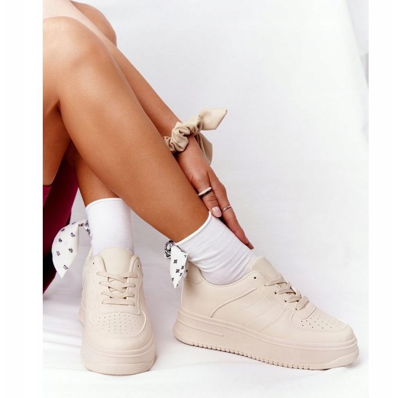 PS1 Chaussures De Sport Femme Sur La Plateforme Beige This Is Me 2