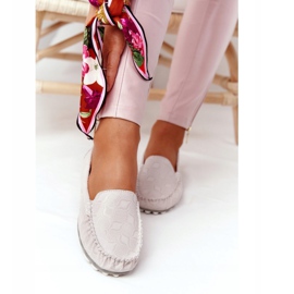 Mocassins Cuir Ecologique Rio Flore Beige 1 Mocassins Cuir Ecologique Rio Flore Beige 1