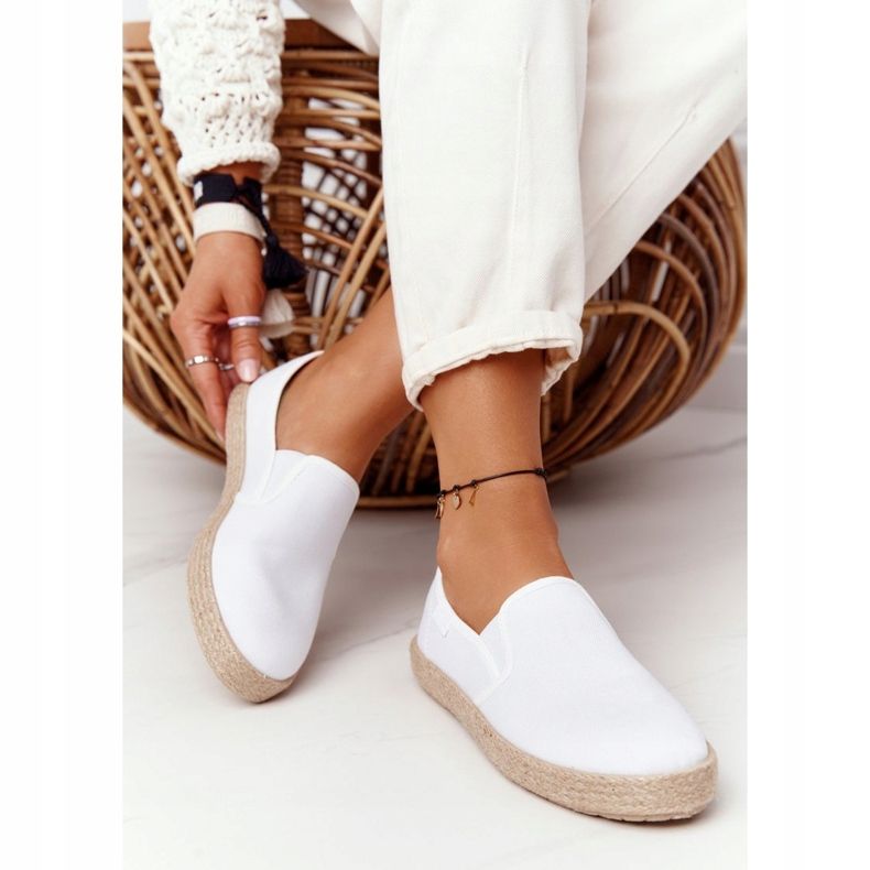 Espadrilles Sur Semelle Tressée Big Star DD274015 Blanc blanche 2
