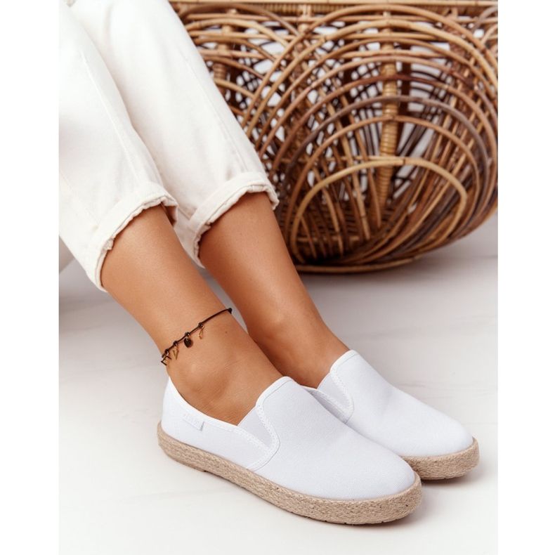 Espadrilles Sur Semelle Tressée Big Star DD274015 Blanc blanche 1