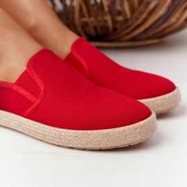 Espadrilles Rouges Sur Une Semelle Tressée Big Star DD274018 5