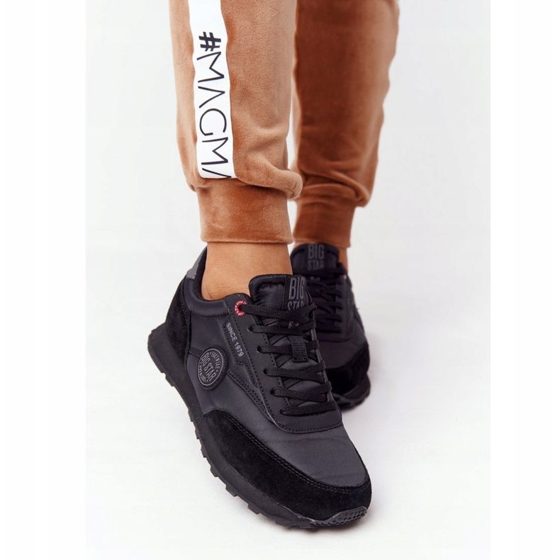 Chaussures de sport pour femmes Memory Foam Big Star HH274528 Noir le noir 1