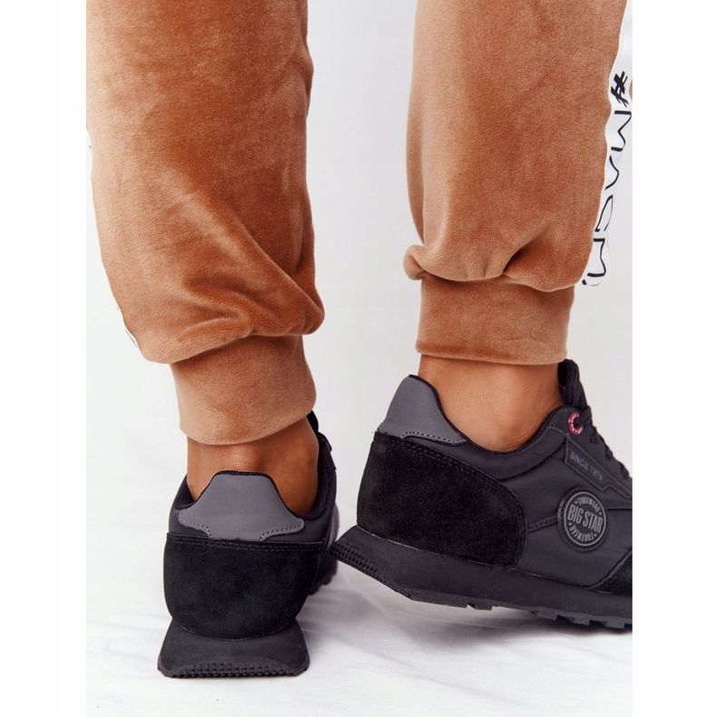 Chaussures de sport pour femmes Memory Foam Big Star HH274528 Noir le noir 2