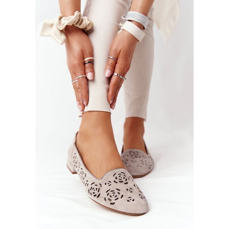 Mocassins Ajourés Sergio Leone BL627 Cappuccino beige 2