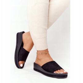 Pantoufles Noires Sur Compensée Vinceza 21-17113 le noir 1