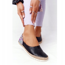 Maciejka 05056-01 Ballerines Cuir Noir multicolore 2