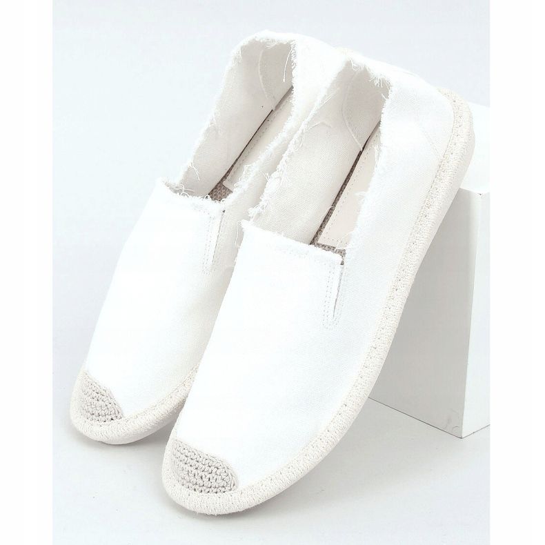 Espadrilles blanches pour femmes 7105 Blanc 1