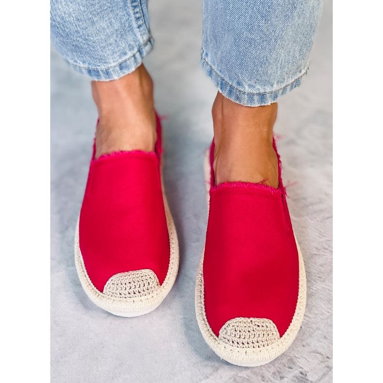 Espadrilles femme rouges 7105 Rouge 1