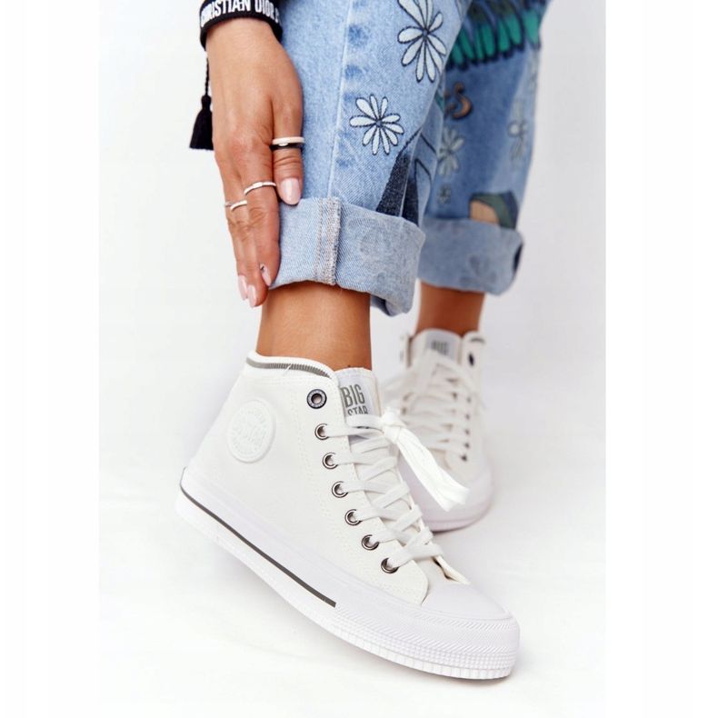Baskets Hautes Femme Big Star HH274149 Blanc 2
